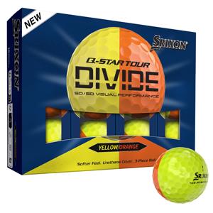 Srixon Q-Star Tour Divide 2 Yellow/Orange Golf Balls
