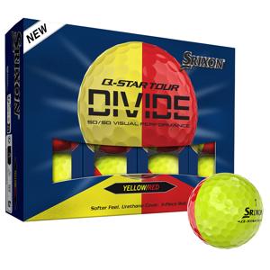 Srixon Q-Star Tour Divide 2 Yellow/Red Golf Balls