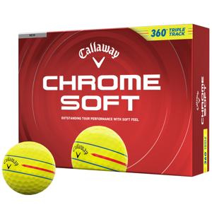 Callaway Chrome Soft 360 Triple Track Yellow Golf Balls