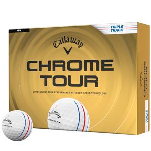 Callaway Chrome Tour Triple Track White Golf Balls