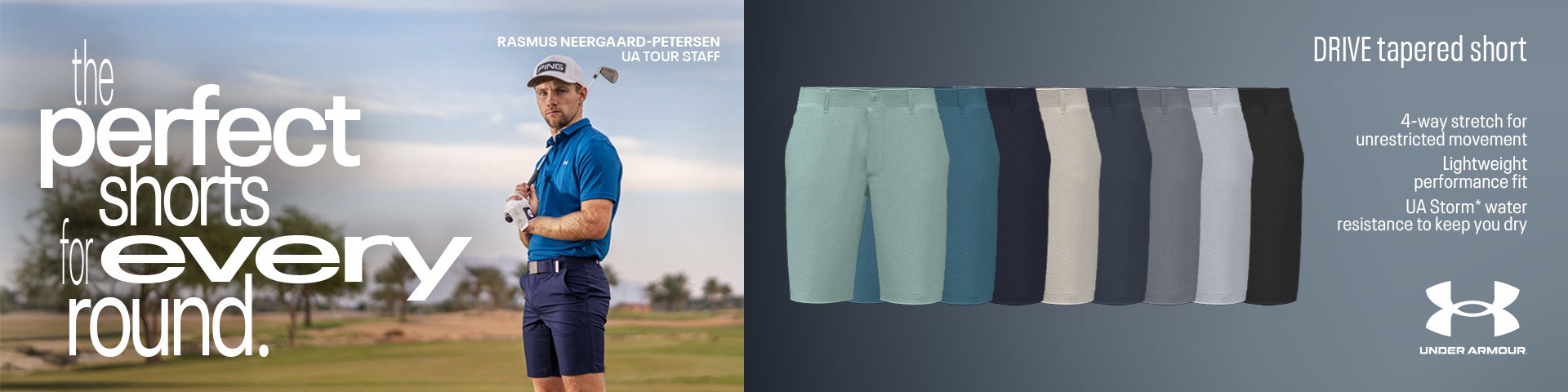 Banner under-armour-mens-drive-tapered-golf-shorts