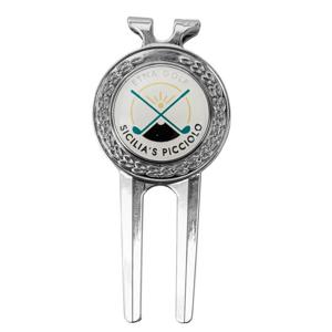 Laurel Pitchfork with Clip + Dome 3D Decal Logo - Personalised