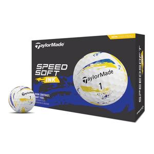 TaylorMade SpeedSoft INK Yellow/Blue Golf Balls