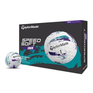 TaylorMade SpeedSoft INK Purple/Teal Golf Balls