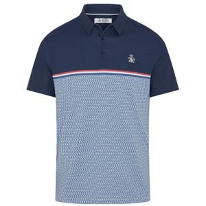 Original Penguin Mens Colour Block P Print Polo Shirt - SALE