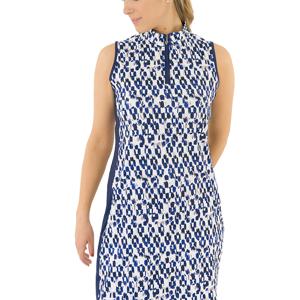 Pure Golf Ladies Sophie Sleeveless Golf Dress - Sands Of Time