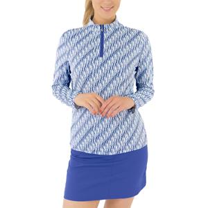 Pure Golf Ladies Balance Long Sleeve Zip Top - Tidal Wash