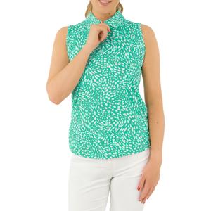 Pure Golf Ladies Amity Sleeveless Polo Shirt - Sweet Pea Awe