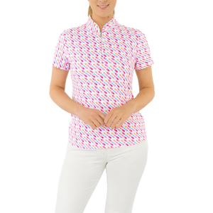 Pure Golf Ladies Ellen Short Sleeve Polo Shirt - Fairway Fizz