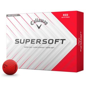 Callaway SuperSoft Matte Red Golf Balls