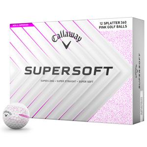 Callaway SuperSoft Splatter Pink Golf Balls