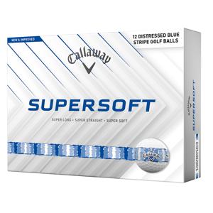 Limited Edition - Callaway SuperSoft Distressed Blue Stripe Golf Balls