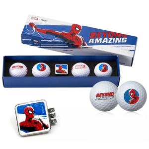Volvik Vista 3 Marvel Spider-Man Golf Ball And Ball Marker Gift Set